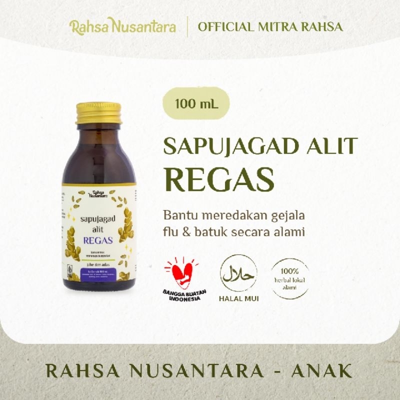 

Rahsa Nusantara Sapujagad Alit Regas Herbal Anak Flu Batuk Pilek