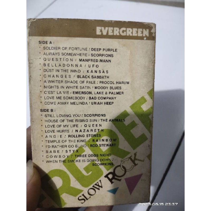 kaset pita evergreen slow rock