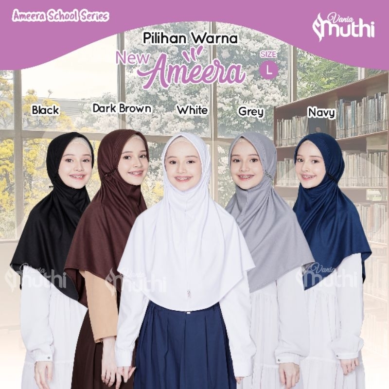Jilbab Ameera Vania Muthi L / Jilbab Remaja / Jilbab Sekolah SMP SMU