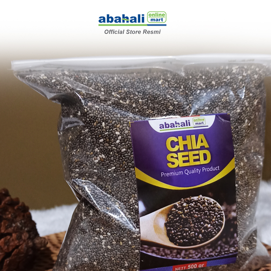 

Chia Seed Organic Black 500gr Kaya Omega 3, Antioksidan, Lebih Kaya Dari Kacang Almond Ikan Salmon