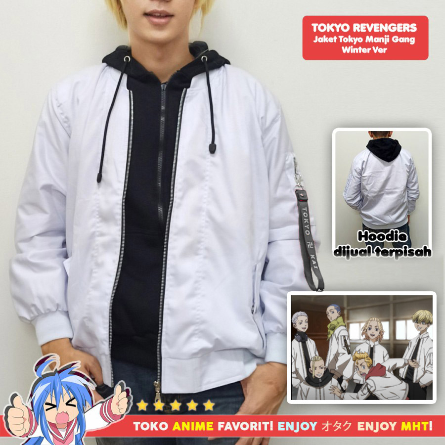 Jaket Bomber Anime Tokyo Revengers Tokyo Manji Kai Winter Mikey Draken Chifuyu Mitsuya Takemichi