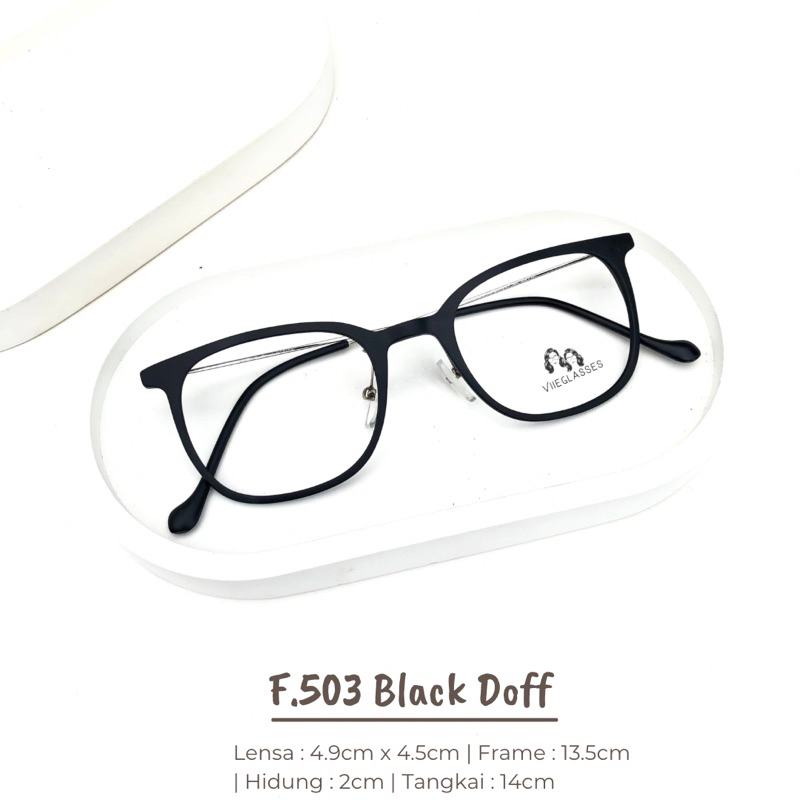 Frame503 kacamata kotak lentur cewe cowo bisa minus photocromic blueray