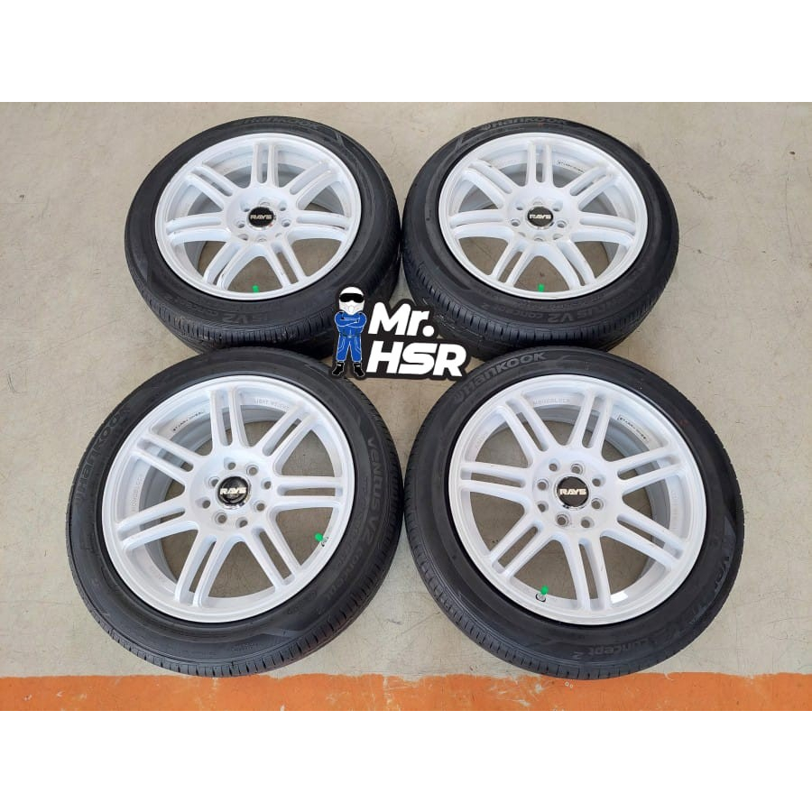 Velg Mobil Bekas Ring 16 BOON HSR R16X7 Lubang 4 ET 42 BAN 185 55 R16