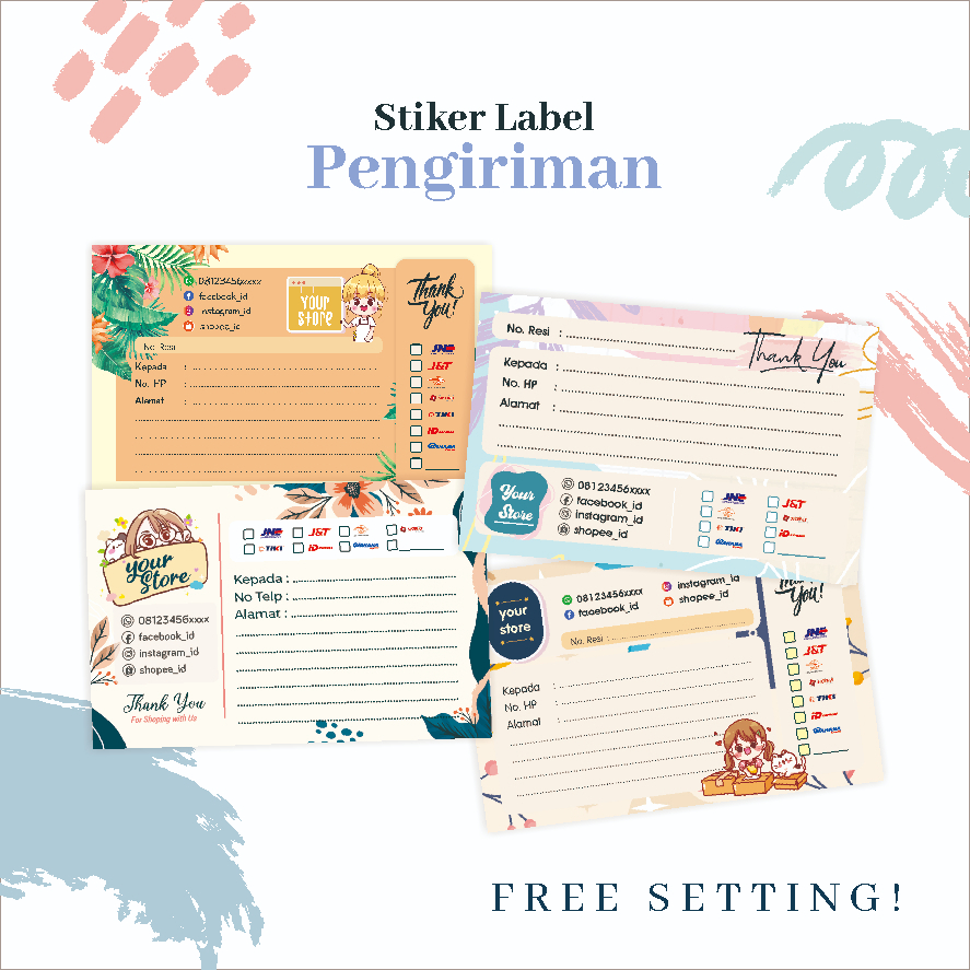

STIKER LABEL PENGIRIMAN OLSHOP CUSTOM