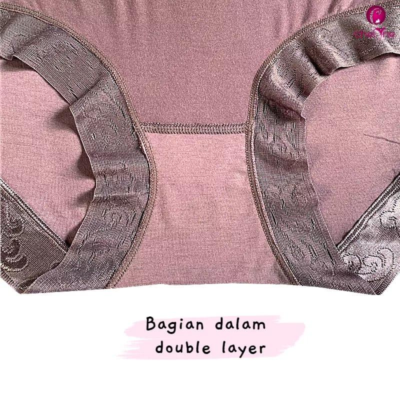 CD Wanita Big Size Chelyne QF6007 Bahan Katun Premium - Super Jumbo