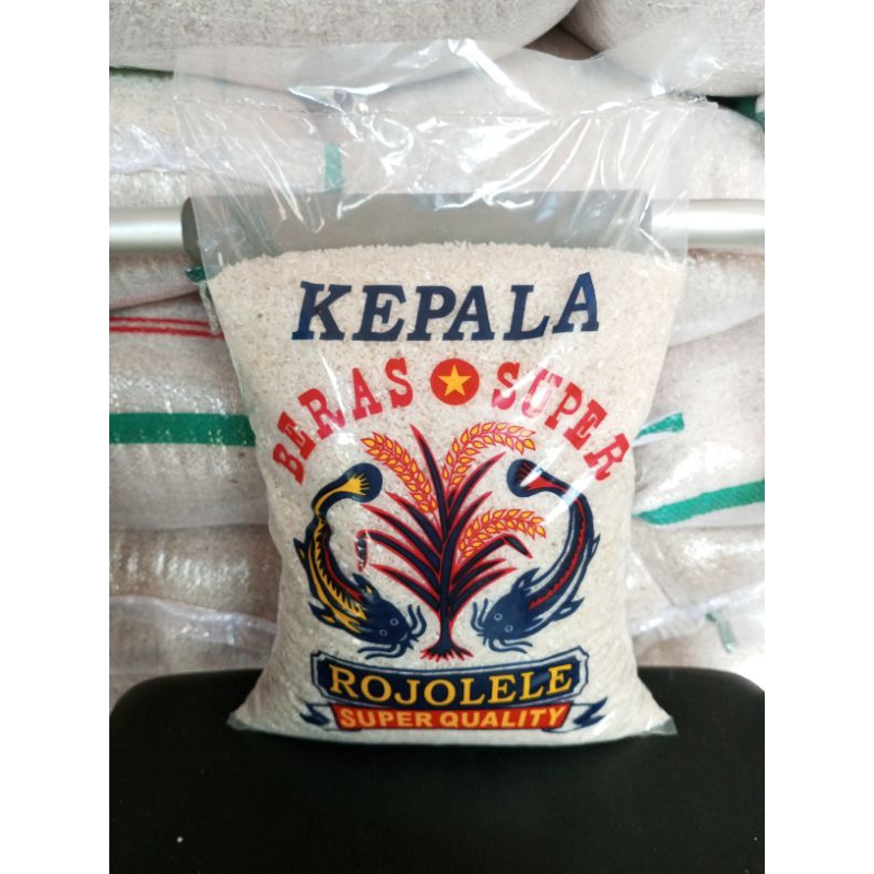 

Beras super Rojolele kemasan 5kg beras pulen