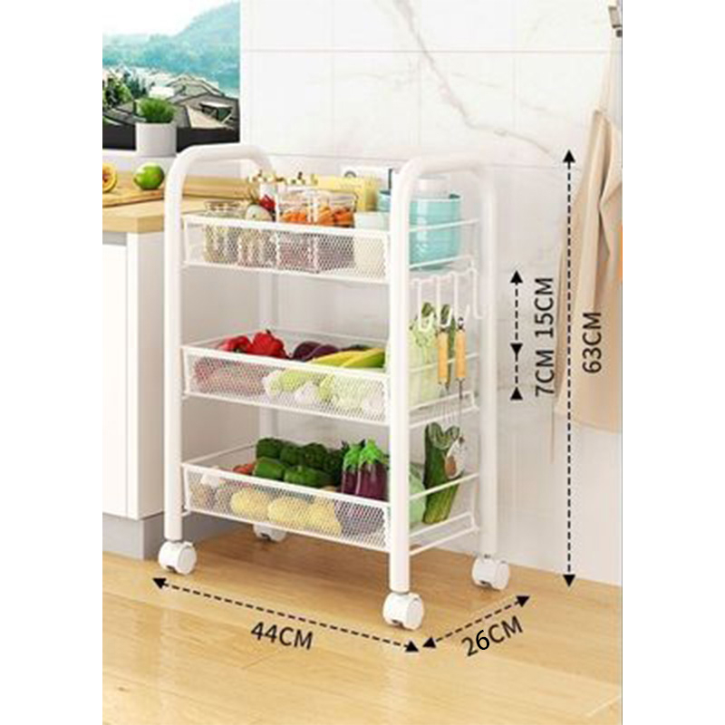 COD-RAK TROLI JARING 3 TINGKAT / RAK PENYIMPANAN / RAK SERBAGUNA TERMURAH (V3B1)