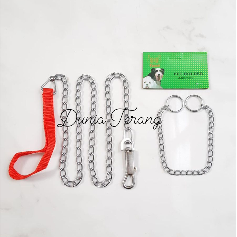 Rantai Rante Tali Anjing Kalep 2,5 mm GOOD - Kalung Tali Hewan 2,5mm - Rantai Monyet 21/2 - Dog Chain 2 1/2 Pet Chain Leash