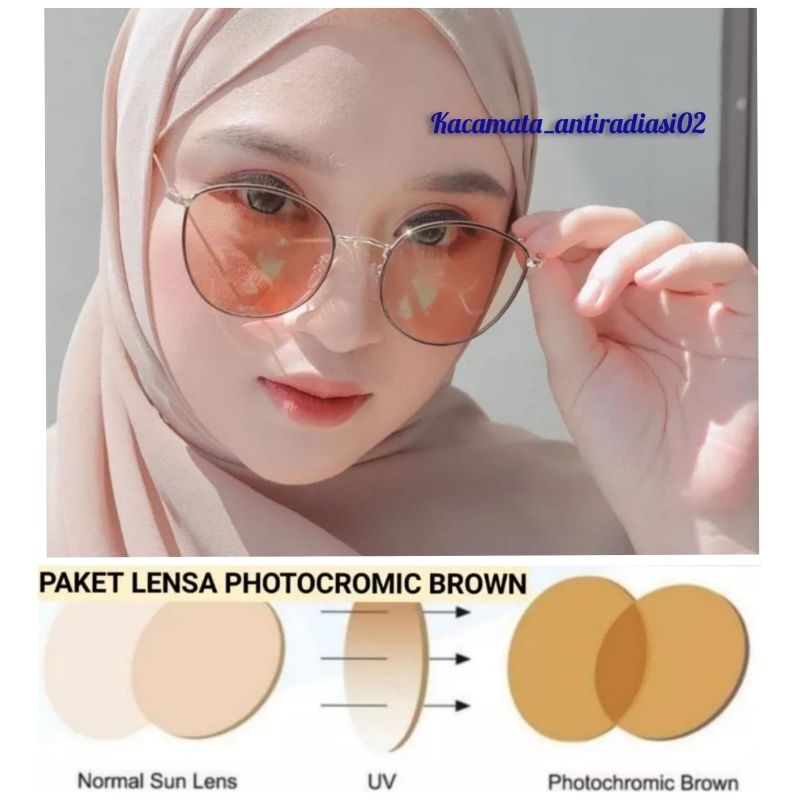 KACAMATA PHOTOCROMIC BROWN KACAMATA ANTIRADIASI KACAMATA ANTI SILAU KACAMATA PHOTO BROWN