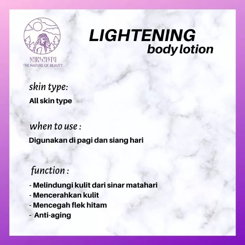 Narwastu Lightening Body Lotion 250ml