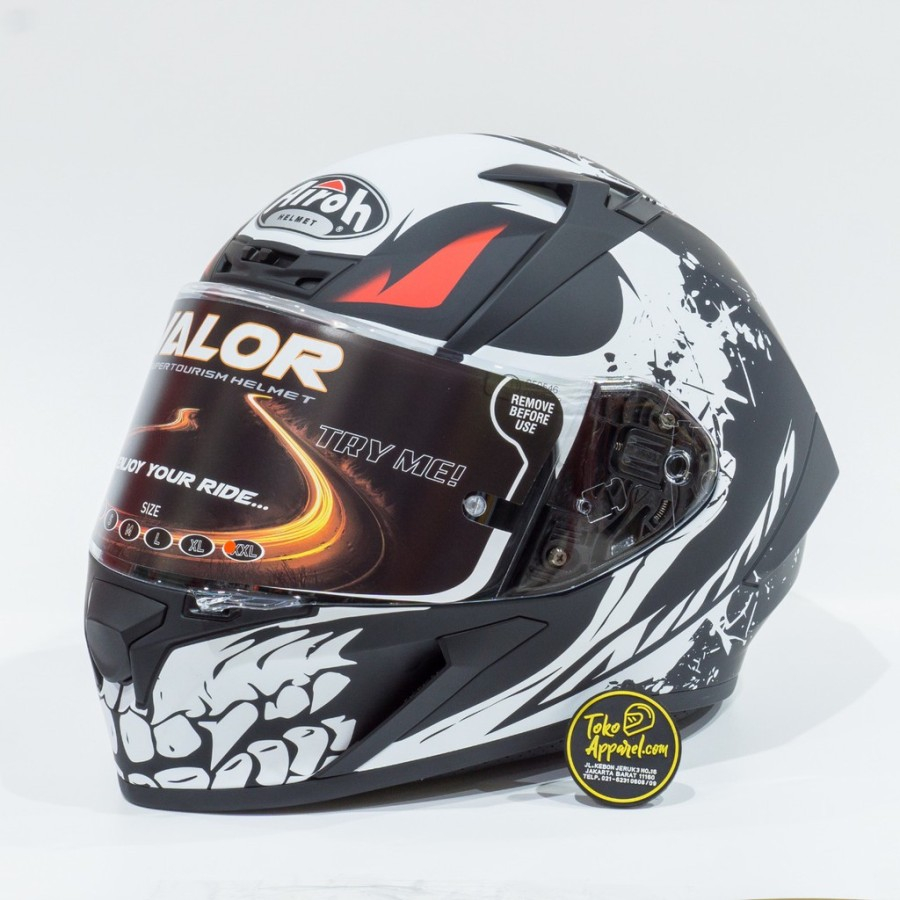 Helm Airoh Valor Bone Matt Helmet Airoh Full Face - Bone Matt
