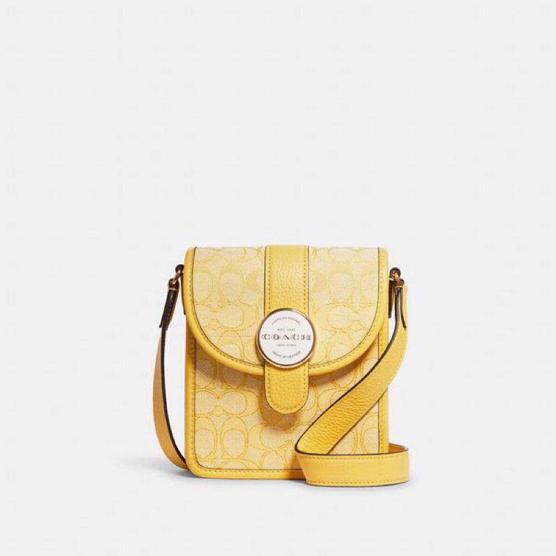 Coach North/South Lonnie Crossbody In Signature Jacquard (C 8312)