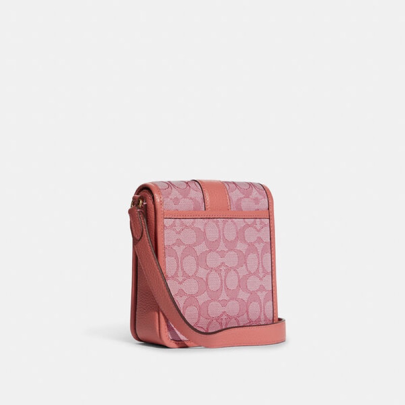 Coach North/South Lonnie Crossbody In Signature Jacquard (C 8312)