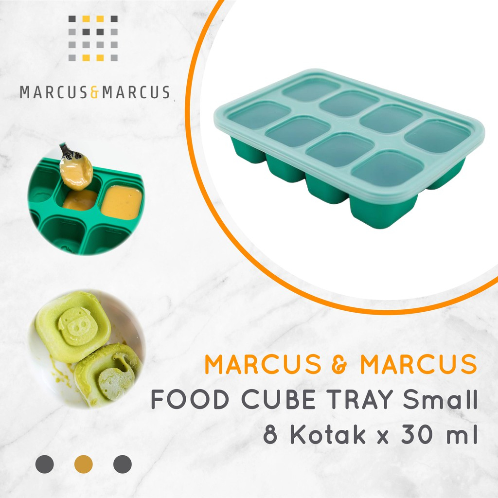 Marcus &amp; Marcus Food Cube Tray Small Cetakan Makanan MPASI / Es Batu Silikon