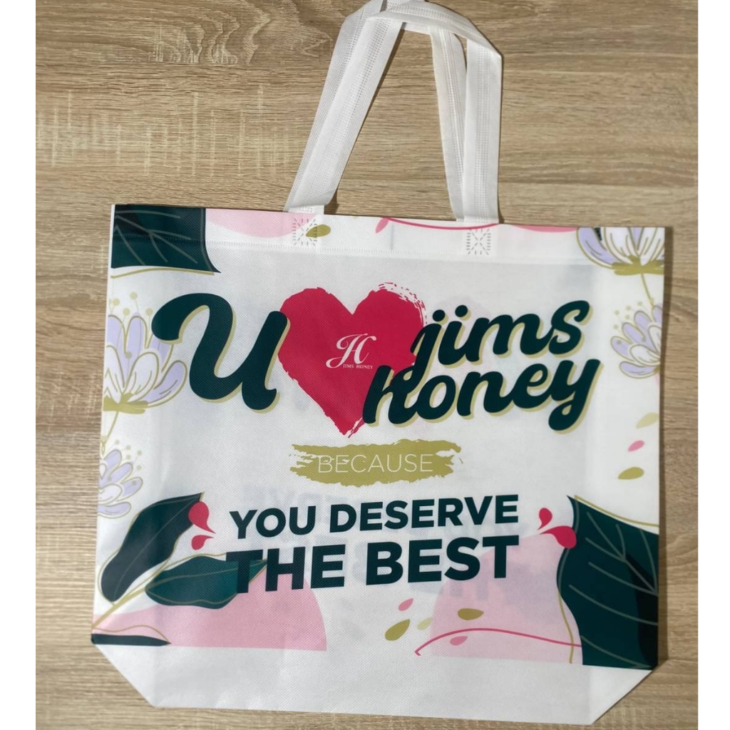 Goodie Bag Besar Jims Honey Pink Tas Belanja Shopping Bag Go Green Murah Kuat Bahan Spunbond JH