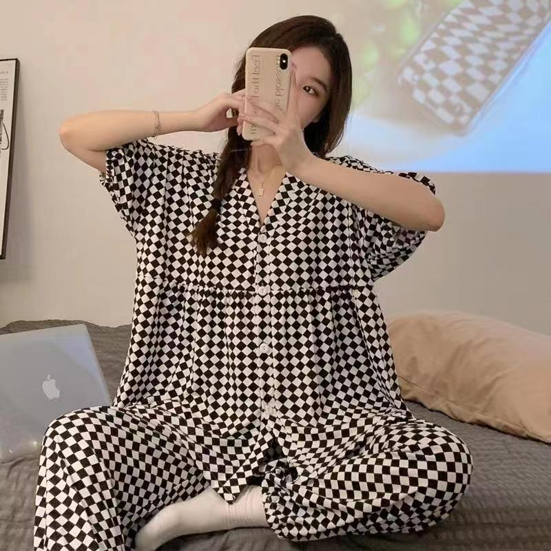 Piyama Lengan pendek Import piyama Baju Tidur Wanita Dewasa Import JUMBO OVERSIZE