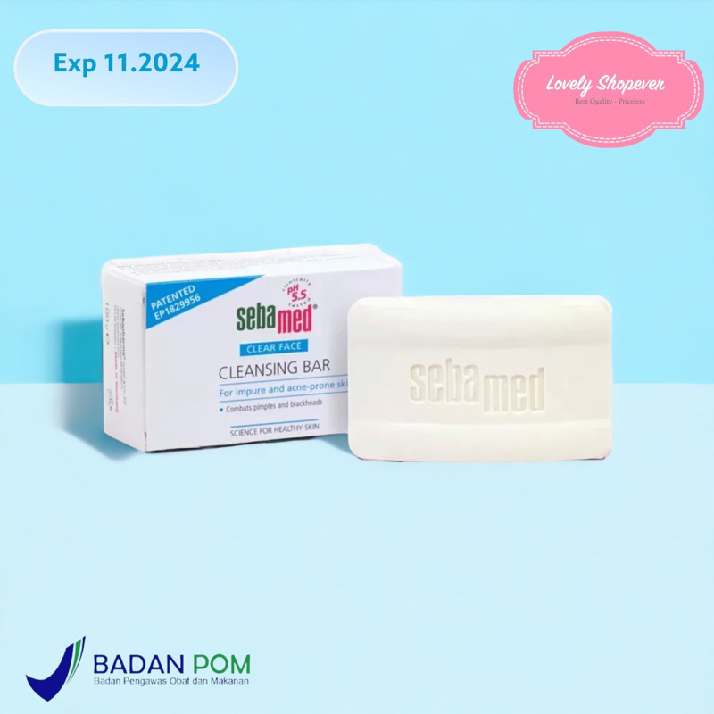 Sebamed clear face cleansing bar 100gr sabun muka batang jerawat kulit sensitif normal