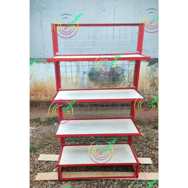 Rak gondola singel minimarket Rak display