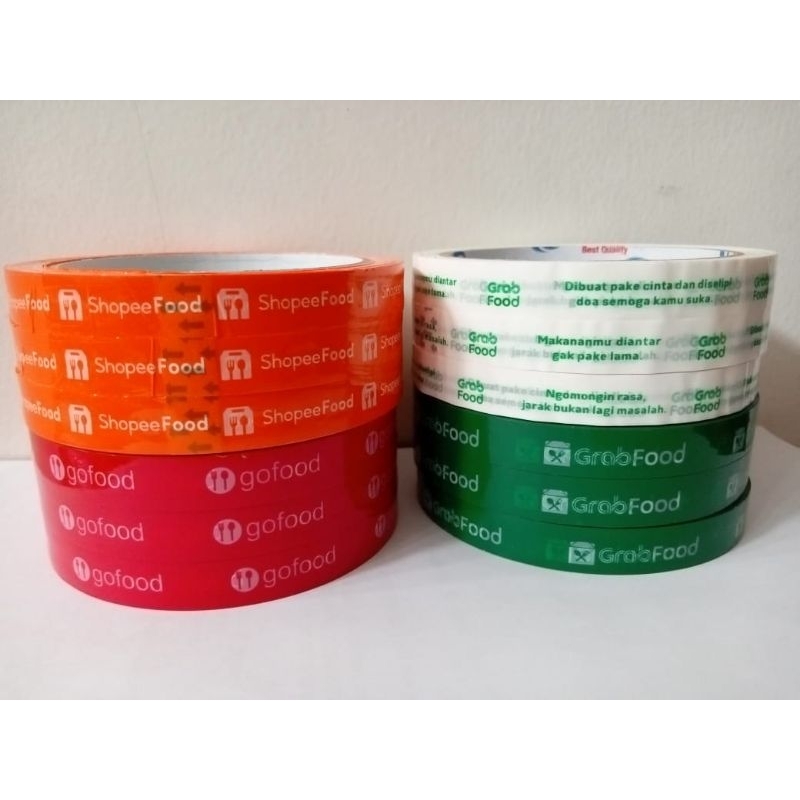 Lakban go food isolasi gofood grap food shope food bening