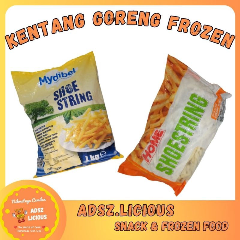 

KENTANG GORENG BEKU MYDIBLE/HOME/MERK LAIN FRENCH FRICE FROZEN 1KG