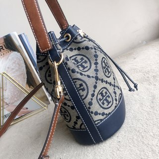 333/[Instant/Same Day] 79487  Original TB canvas with cowhide material lady shoulder bag cross-body bag  stb