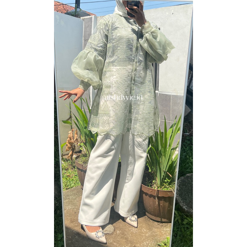 Alea Outer Motif | Long Outer Organza