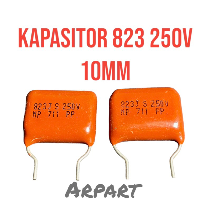 kapasitor 823 82nf 250v 10mm