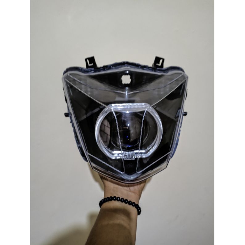 lampu beat 2017/2018 set biled projector 2,5inch AES WST GEN 2 reflektor lampu depan beat 2017 2018 