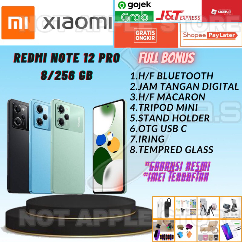 XIAOMI REDMI NOTE 12 PRO RAM 8/256GB NEW BARU GARANSI RESMI