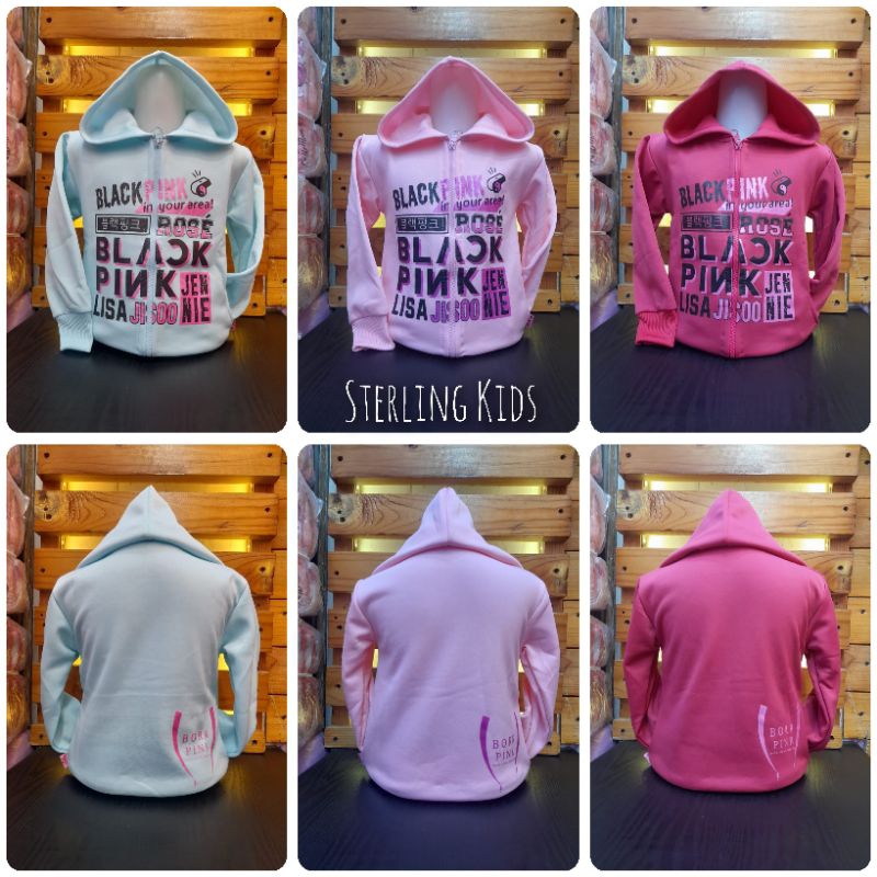 Jaket Anak Perempuan Blackpink/Kids Jacket/Jaket Anak Perempuan Blackpink/Jaket Anak Perempuan Black