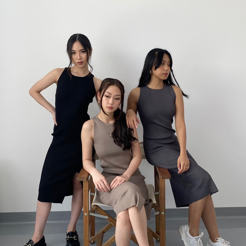 [ Daynight ] Chloe Knit Dress / Dress Rajut Chloe