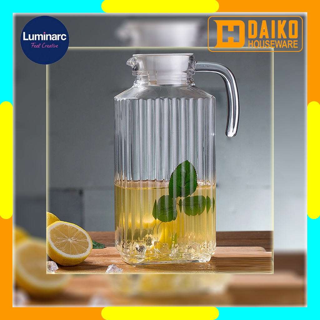 Teko Kaca Luminarc Quadro Jug 1,7 L Pitcher Air Minum Original