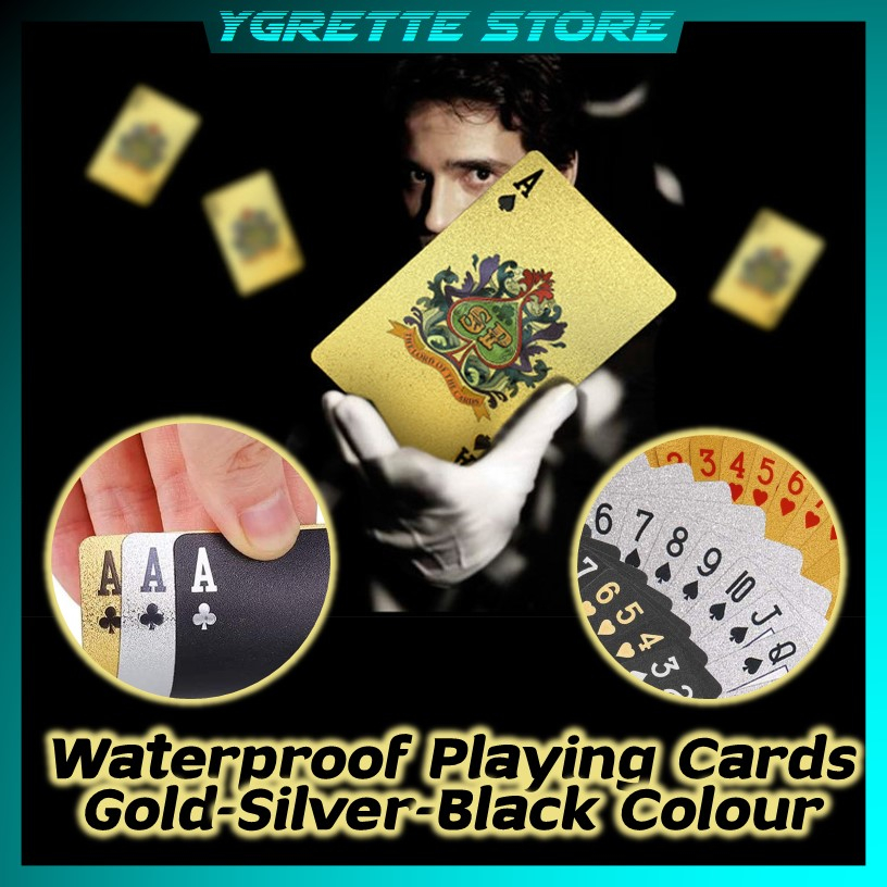 YGRETTE - PREMIUM KARTU REMI POKER PLAYING CARDS PVC PLASTIC WATERPROOF ANTI AIR PLASTIK TAHAN AIR