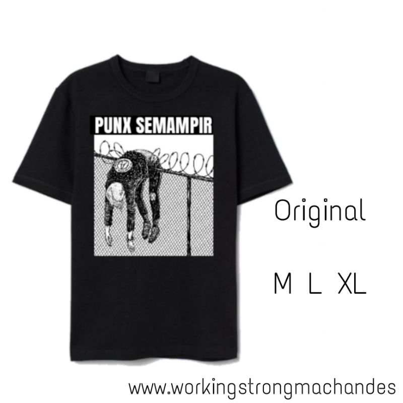 Kaos Pria Distro Punk semampir Baju Kaos Pria Original Ukuran M L XL dan XXL