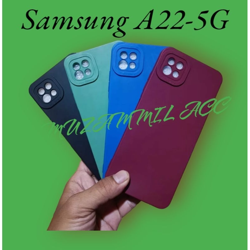 SoftCase Macaron ProCamera SAMSUNG A22-5G Case Macaron ProCamera Full Color Terbaru