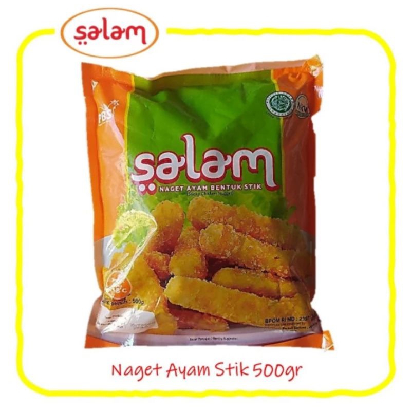 

Salam Nugget Stick 500gr Naget Ayam Bentuk Stik