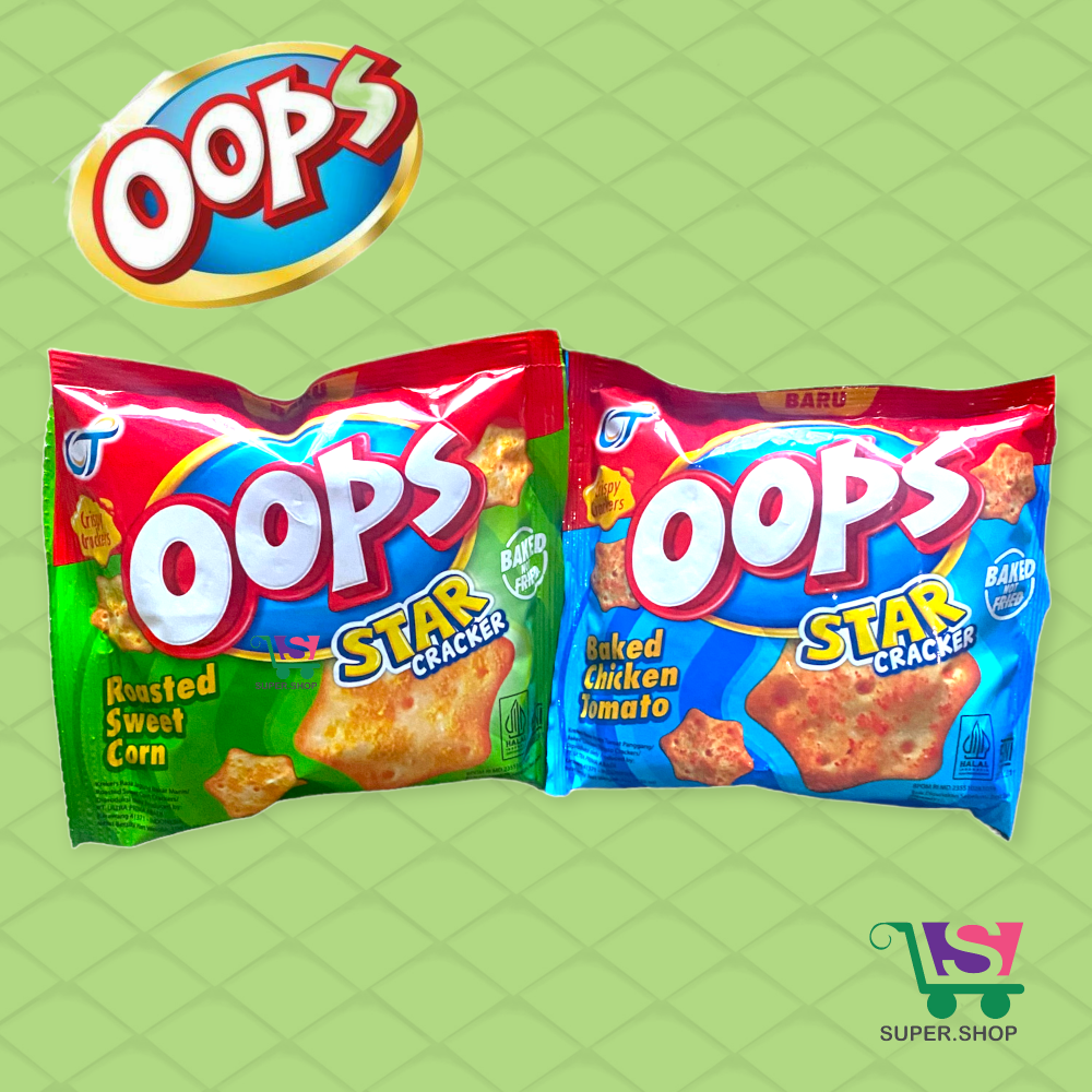 OOPS STAR Crispy Crackers 10 Gram SATUAN