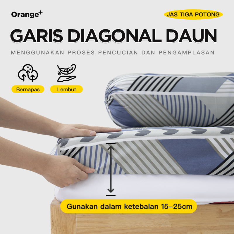 Sprei Motif Aesthetic Free Sarung Bantal &amp; Guling Ukuran 160 x 200CM KQ