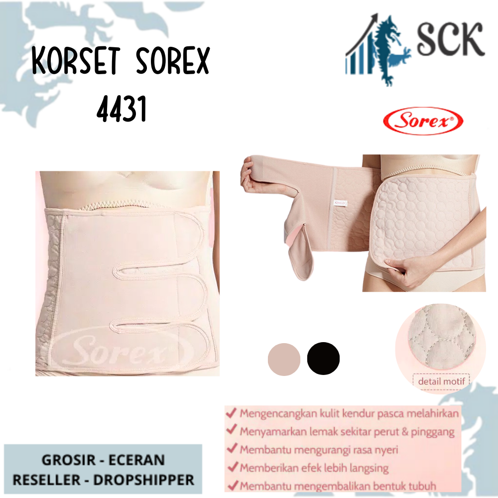 Korset SOREX 4431 Korset Pelangsing / Pengecil Perut stlh Melahirkan Wanita / Korset 4431 - sckmenwear GROSIR