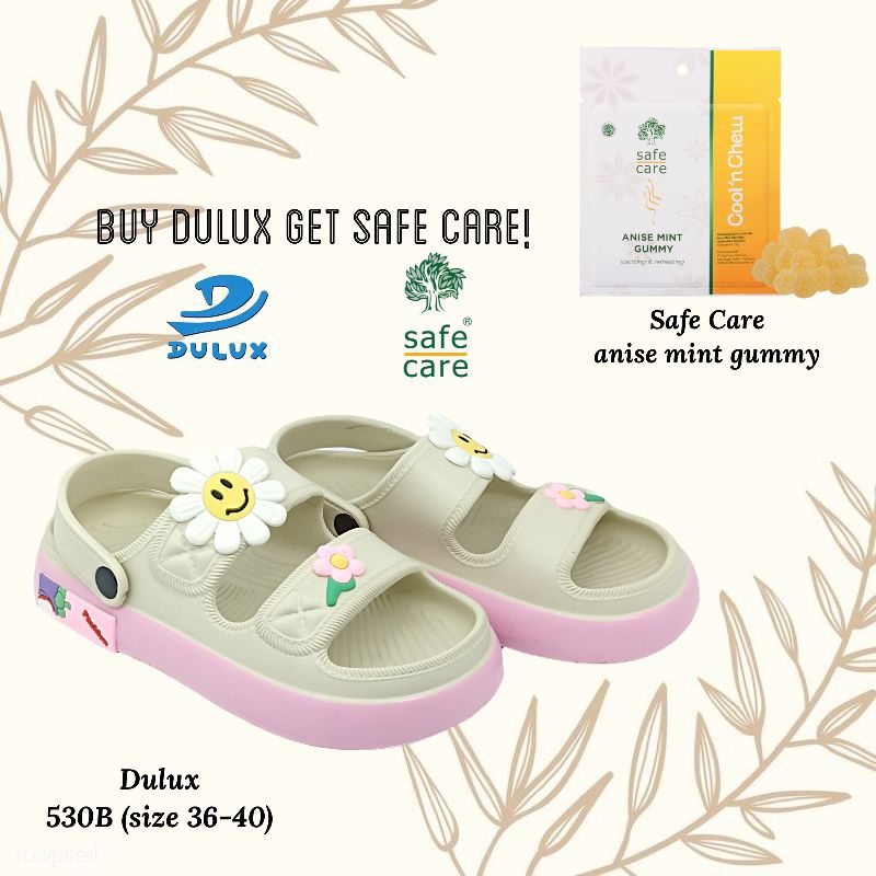 DULUX - SANDAL SLOP ANAK DUA STRAP BUNGA 530C UKURAN 30-35