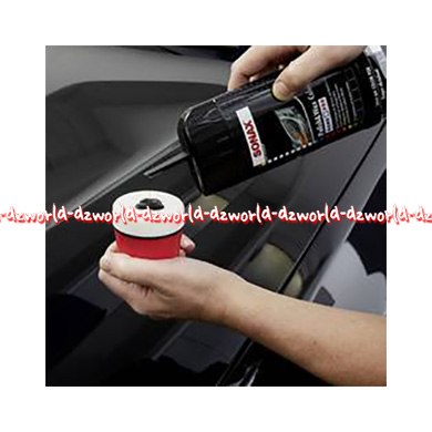 Sonax 250ml Polish &amp; Wax Color Nano Pro Cairan Untuk Menutupi Goresan Baret Halus Cat Mobil Hitam Sonax's Sonak