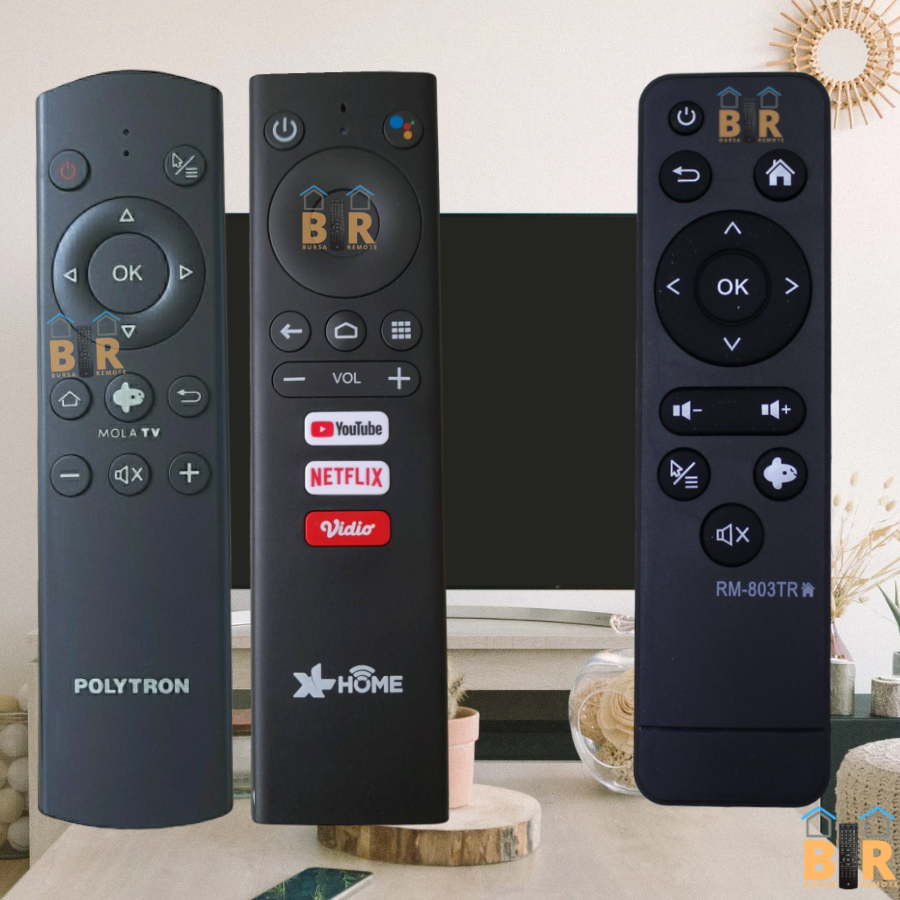 Remot Remote TV MOLA 803tr POLYTRON inibox Android stb tanpa setting