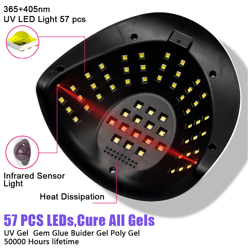 Pengering Kutek Kuku UV LED Nail Lamp 150W 57 LED