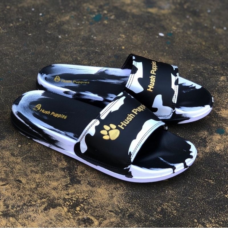 Sandal Hush Puppies Motif Corak Sendal Pria Slip On