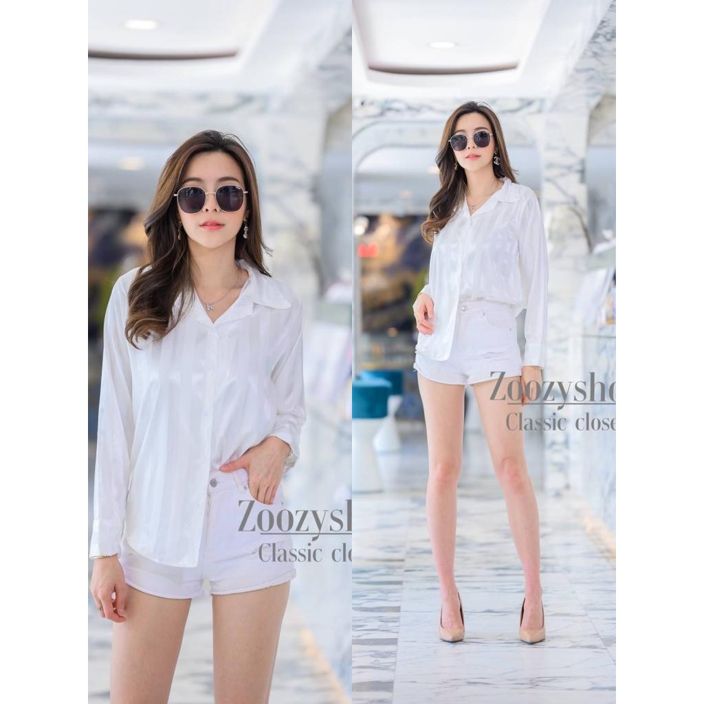 KEMEJA ZOOZY SALUR SATIN FASHION WANITA IMPORT BANGKOK CODE 72