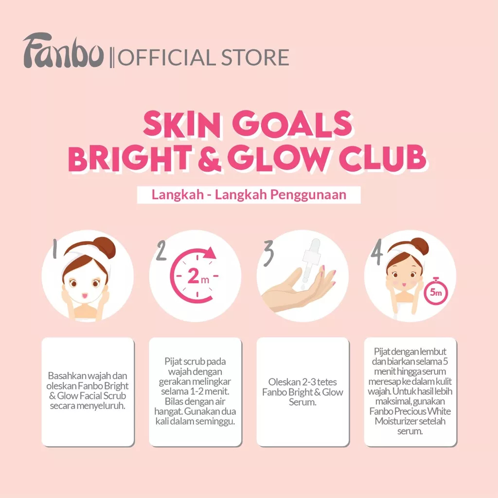 ❤ MEMEY ❤ FANBO Skin Goals Bright &amp; Glow Club | Serum 20ml