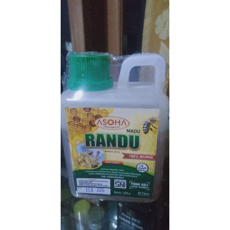 

Madu randu Asoha 500 gr 100% murni