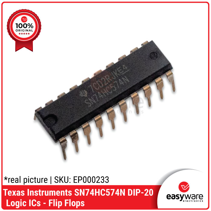IC SN74HC574N 74HC574N DIP-20 ORIGINAL IC LOGIC FLIP FLOP 74HC574