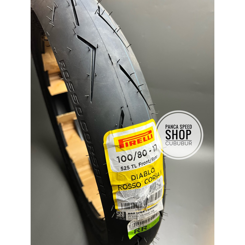 BAN PIRELLI DIABLO ROSSO CORSA 2 100/80 RING 17 PIRELLI CORSA II SOFT COMPOUND