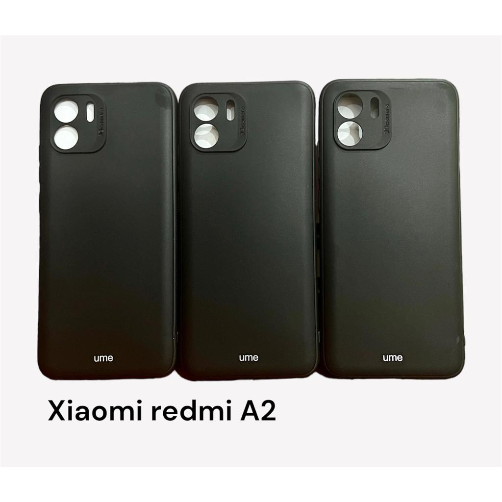 CASING XIAOMI REDMI A2 UME MATTE SOFTCASE SILIKON BLACK DOVE PROTECTION CAMERA